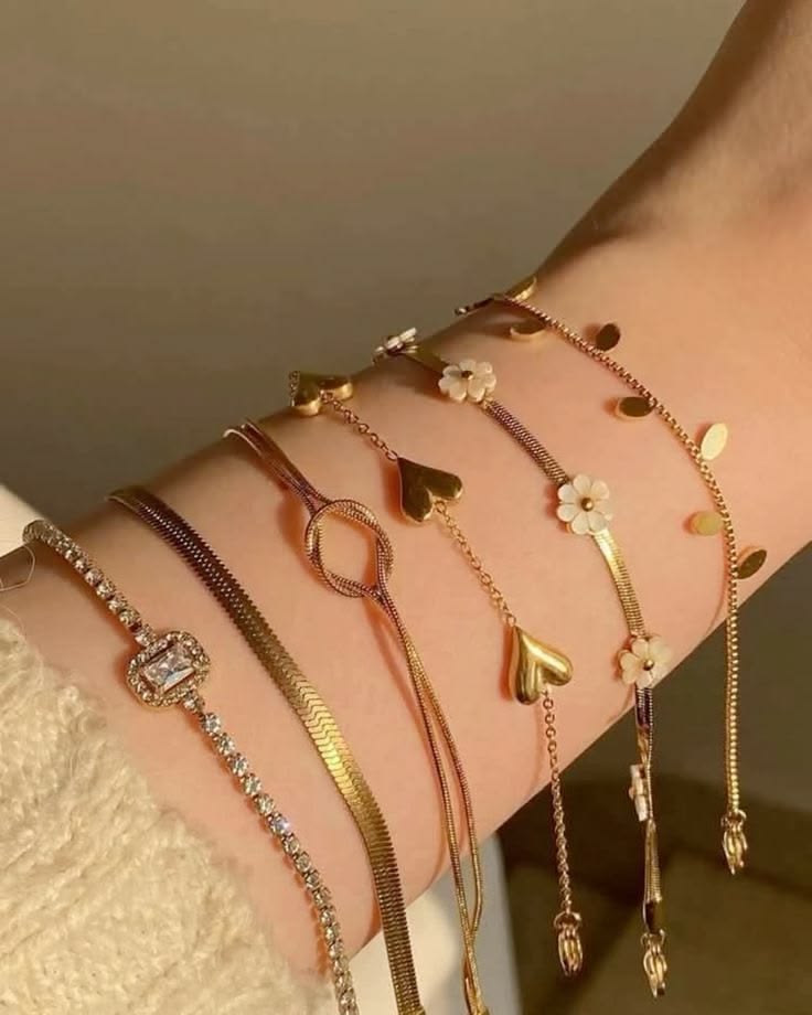 anti tarnish chain bracelet collection
