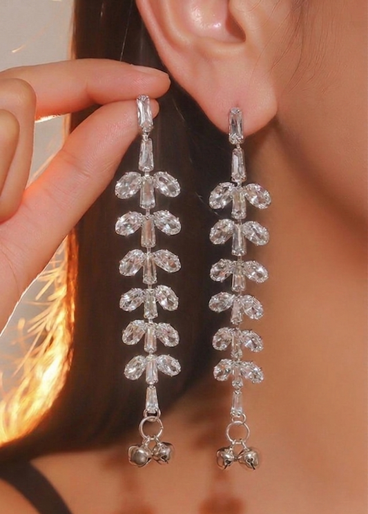 crystal vine drops earings