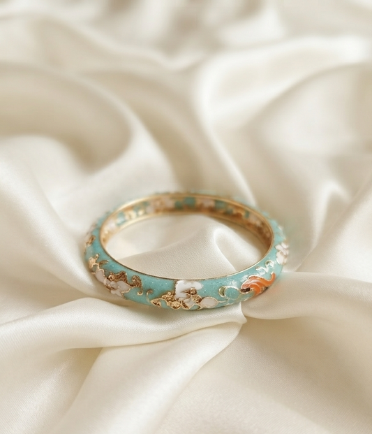 luxe enamel bangle