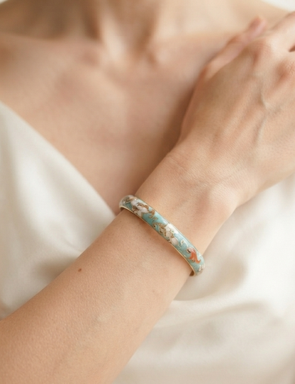 luxe enamel bangle