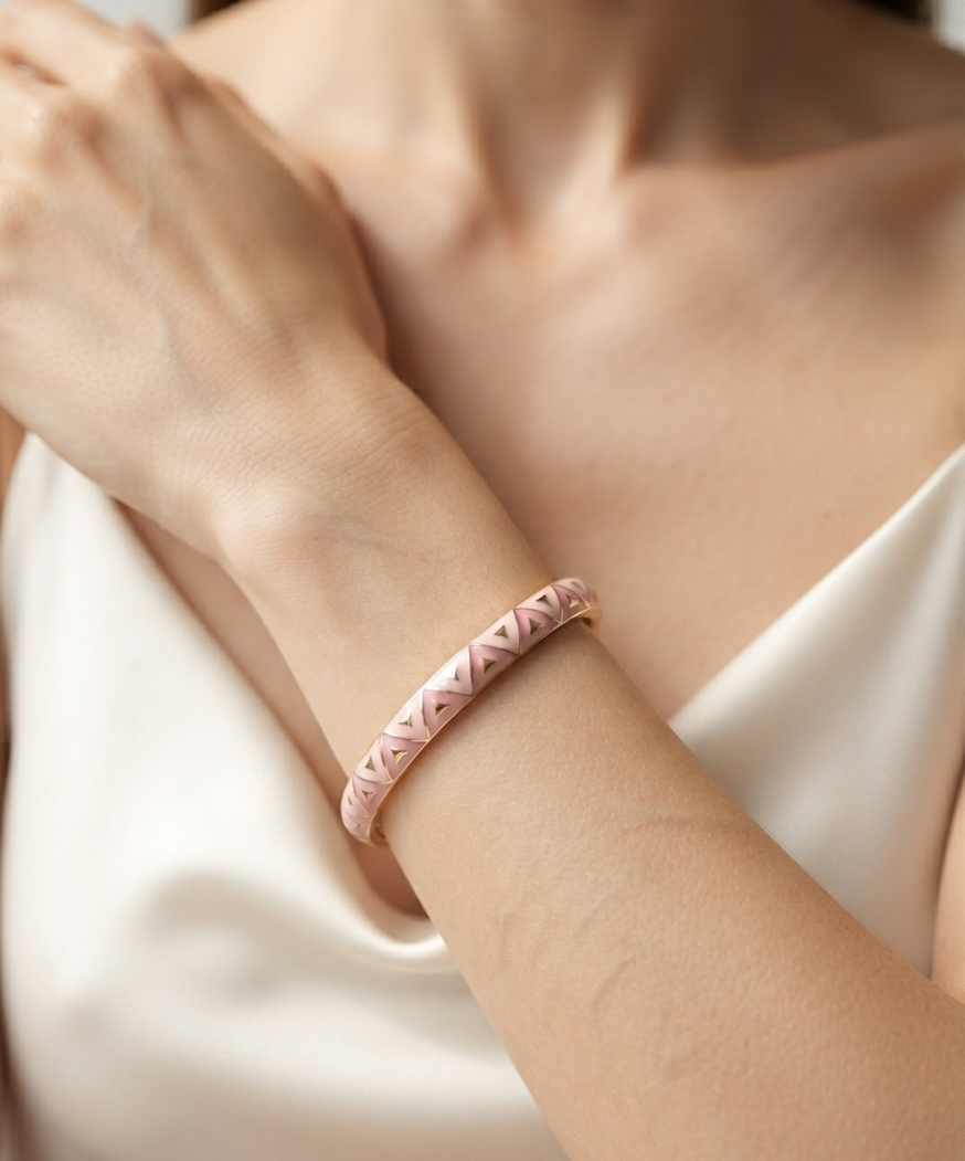 double color enamel bangle