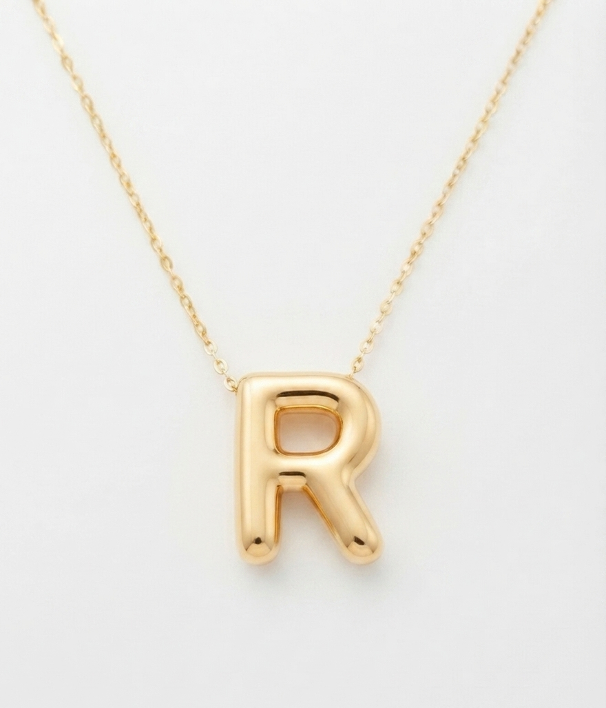 R letter pendant