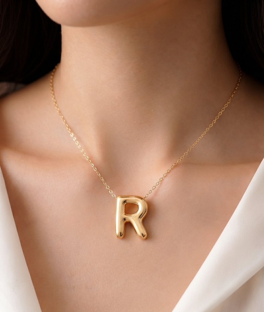 R letter pendant