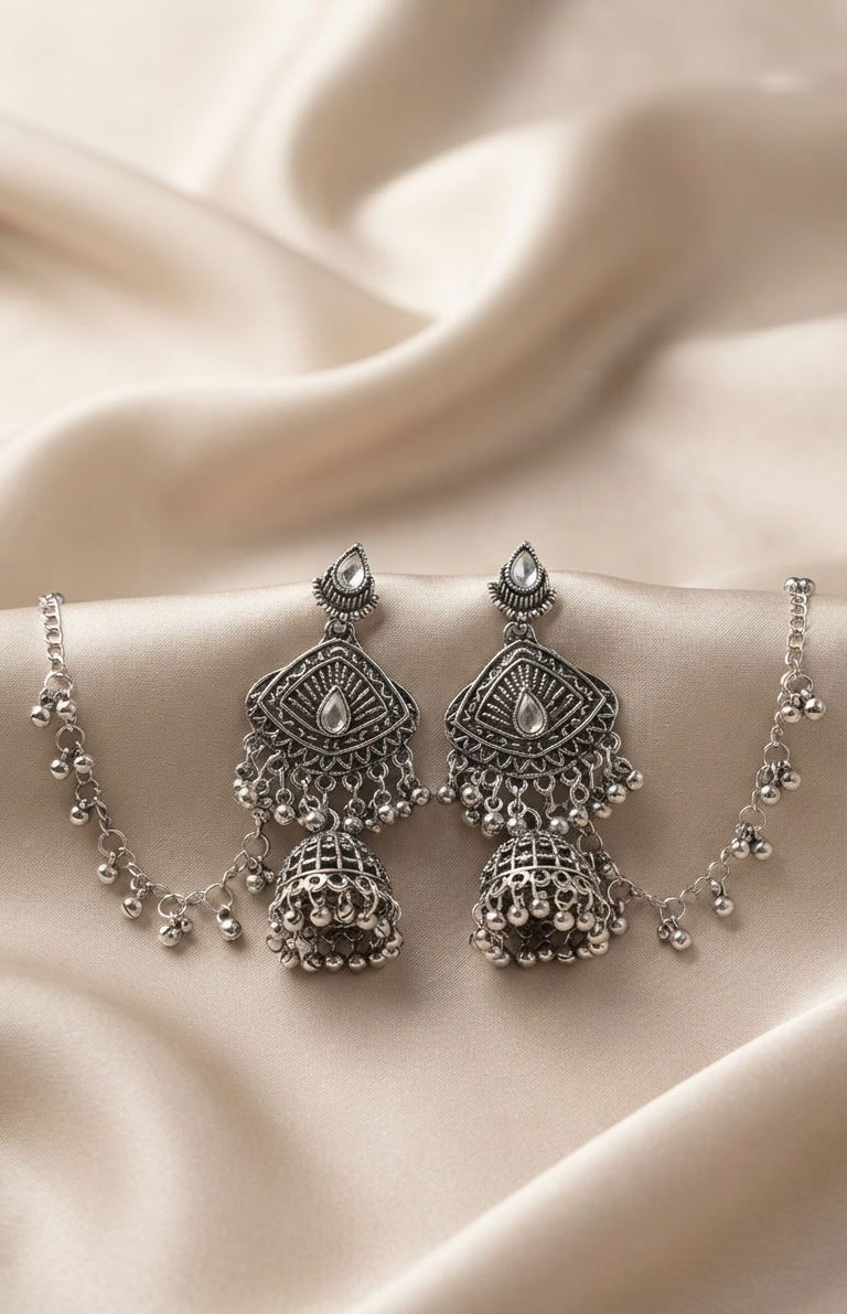 avira silver jhumka