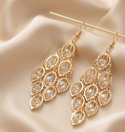 celestia filigree chandelier earings