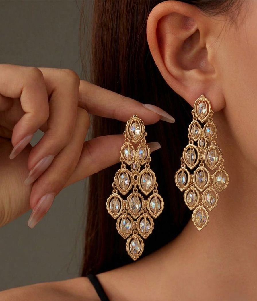 celestia filigree chandelier earings
