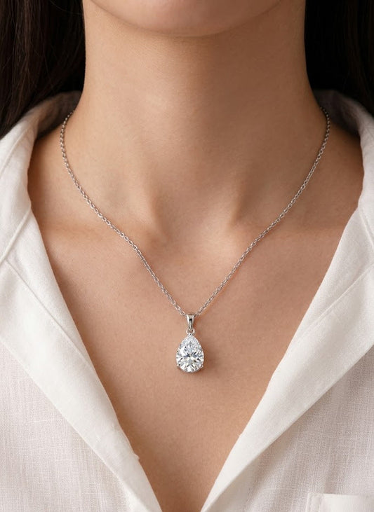 crystal drop necklace