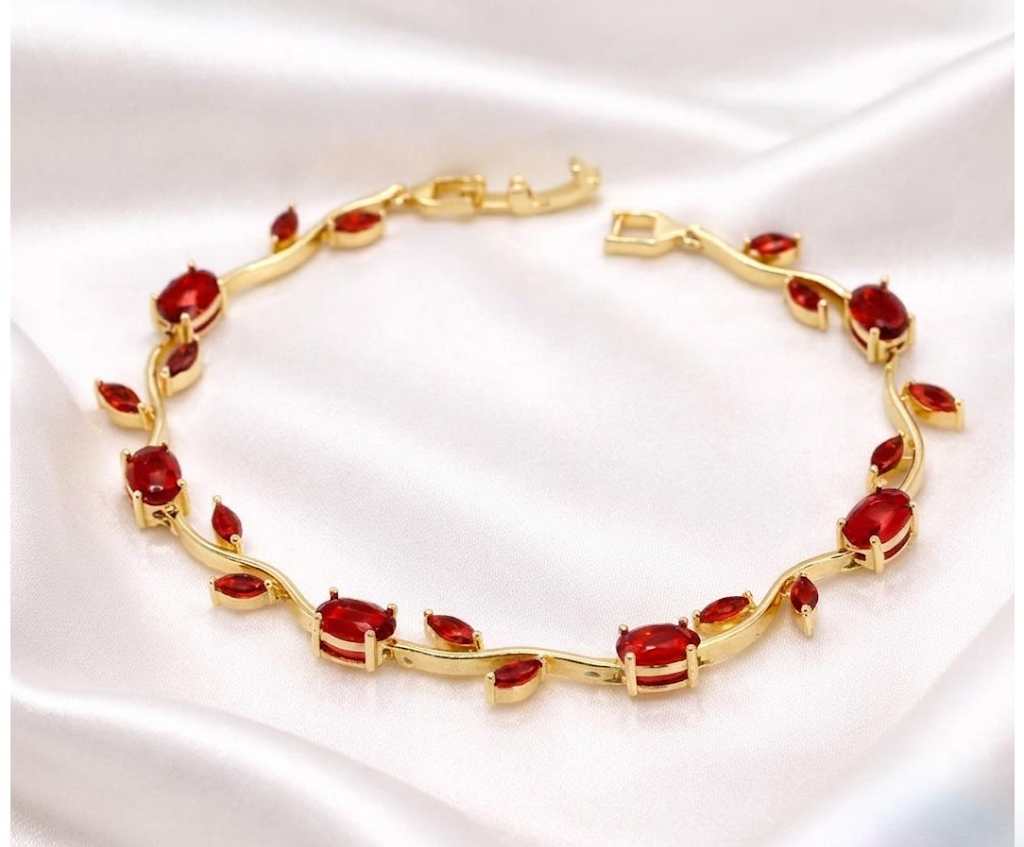 tulip bracelet (red golden)