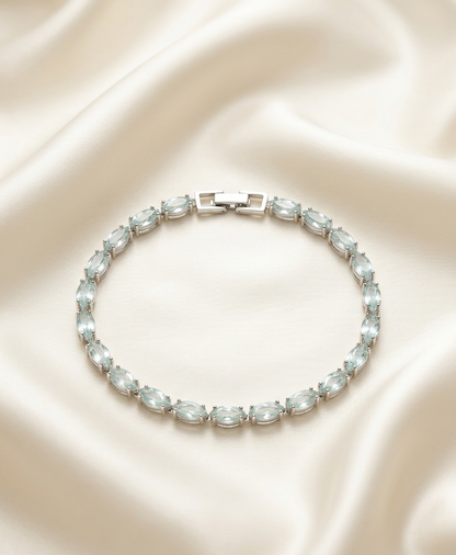Aquamarine Tennis Bracelet