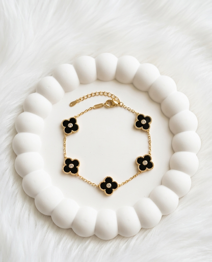 The Onyx Clover Bracelet