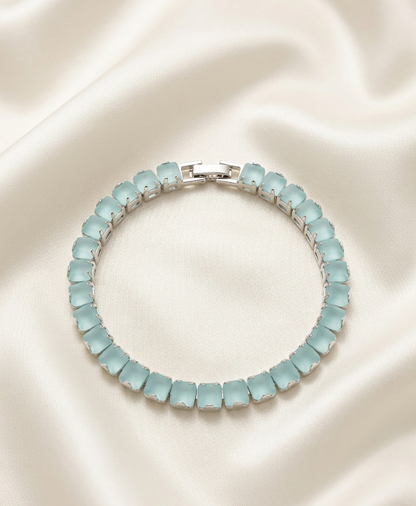 Seafoam Sparkle Tennis Bracelet