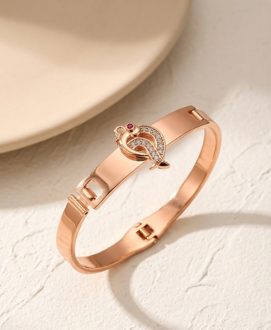 Rose Gold Plated Open Hinge