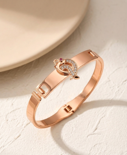 Rose Gold Plated Open Hinge