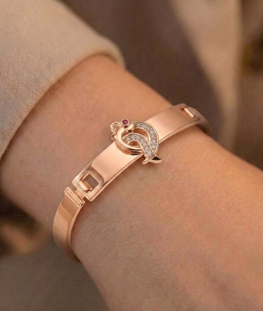 Rose Gold Plated Open Hinge