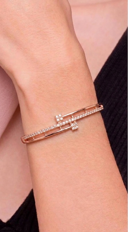 rose gold golden spike bracelet