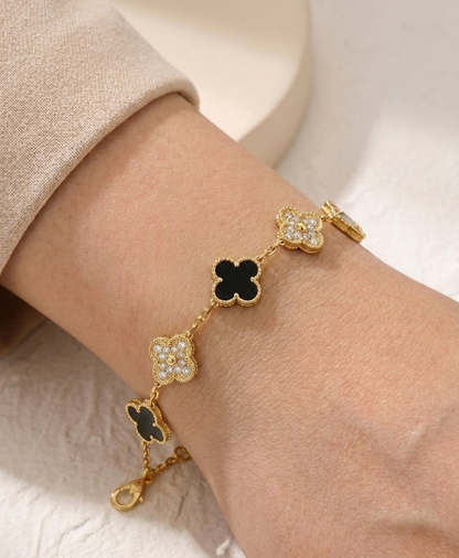golden & black clove bracelet