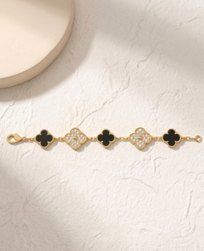 golden & black clove bracelet