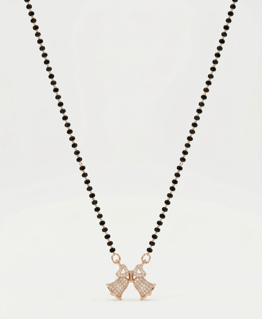 Glimmering bell Mangalsutra