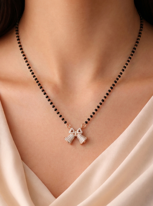 Glimmering bell Mangalsutra