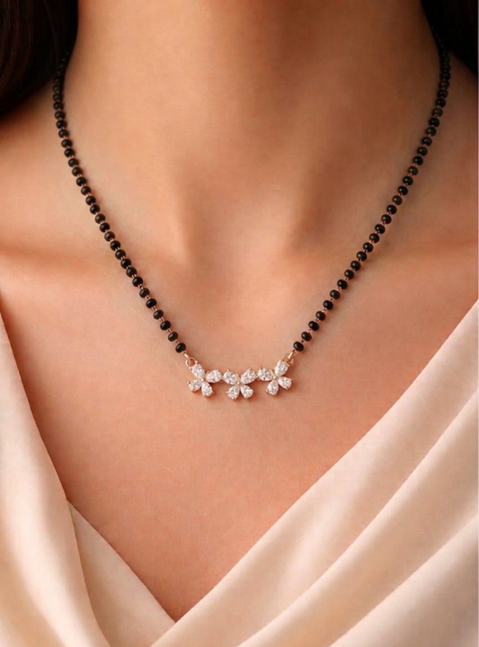 Trio Flower Mangalsutra