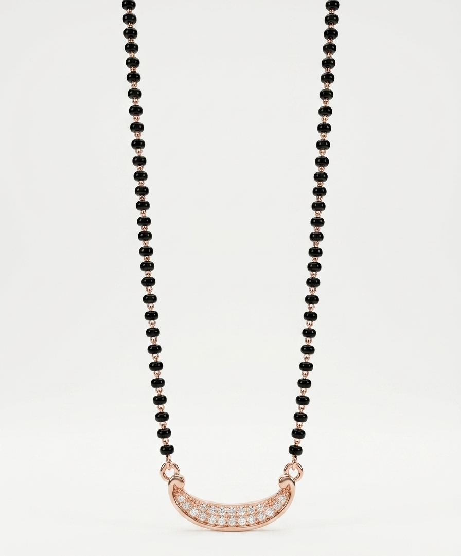 Roseate Crescent Mangalsutra