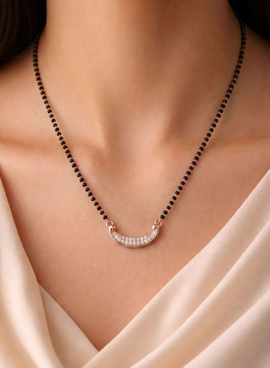 Roseate Crescent Mangalsutra