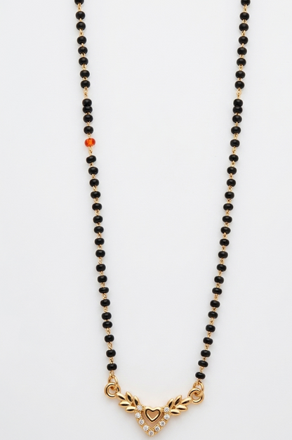 The Minimalist Winged Heart mangalsutra