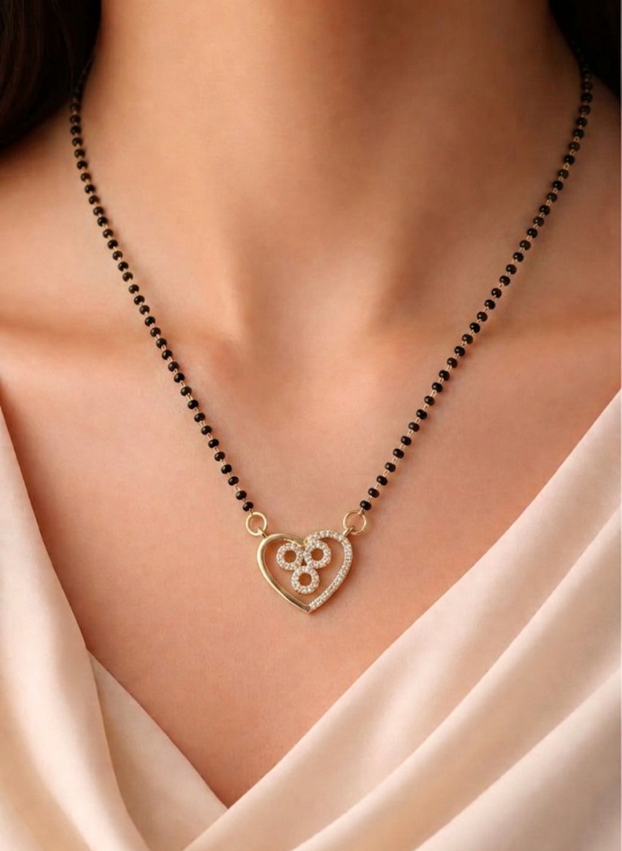 Golden Heart Trio Mangalsutra