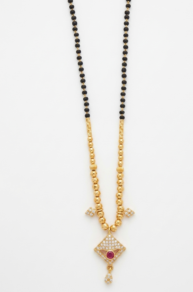The Anika Ruby Mangalsutra