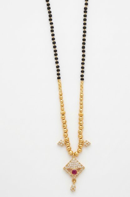The Anika Ruby Mangalsutra