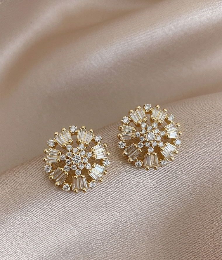 Golden Aster Studs
