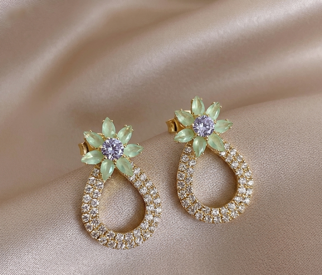 the noir teardrops earring