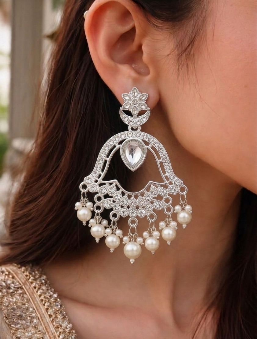 Dewdrop Floral Jhumkas