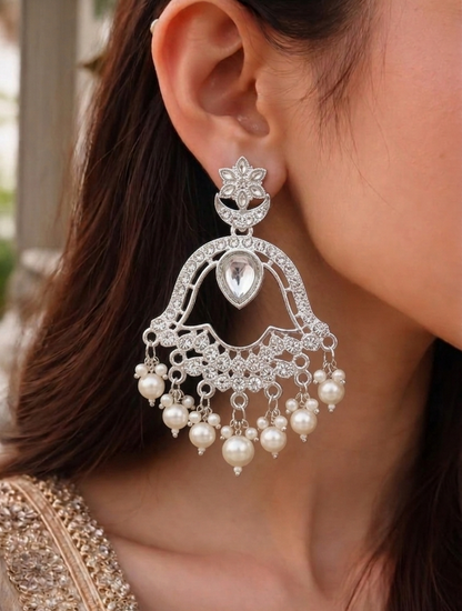 Dewdrop Floral Jhumkas