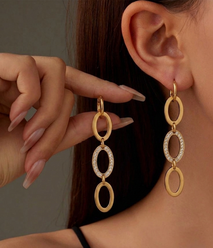 four rings earing