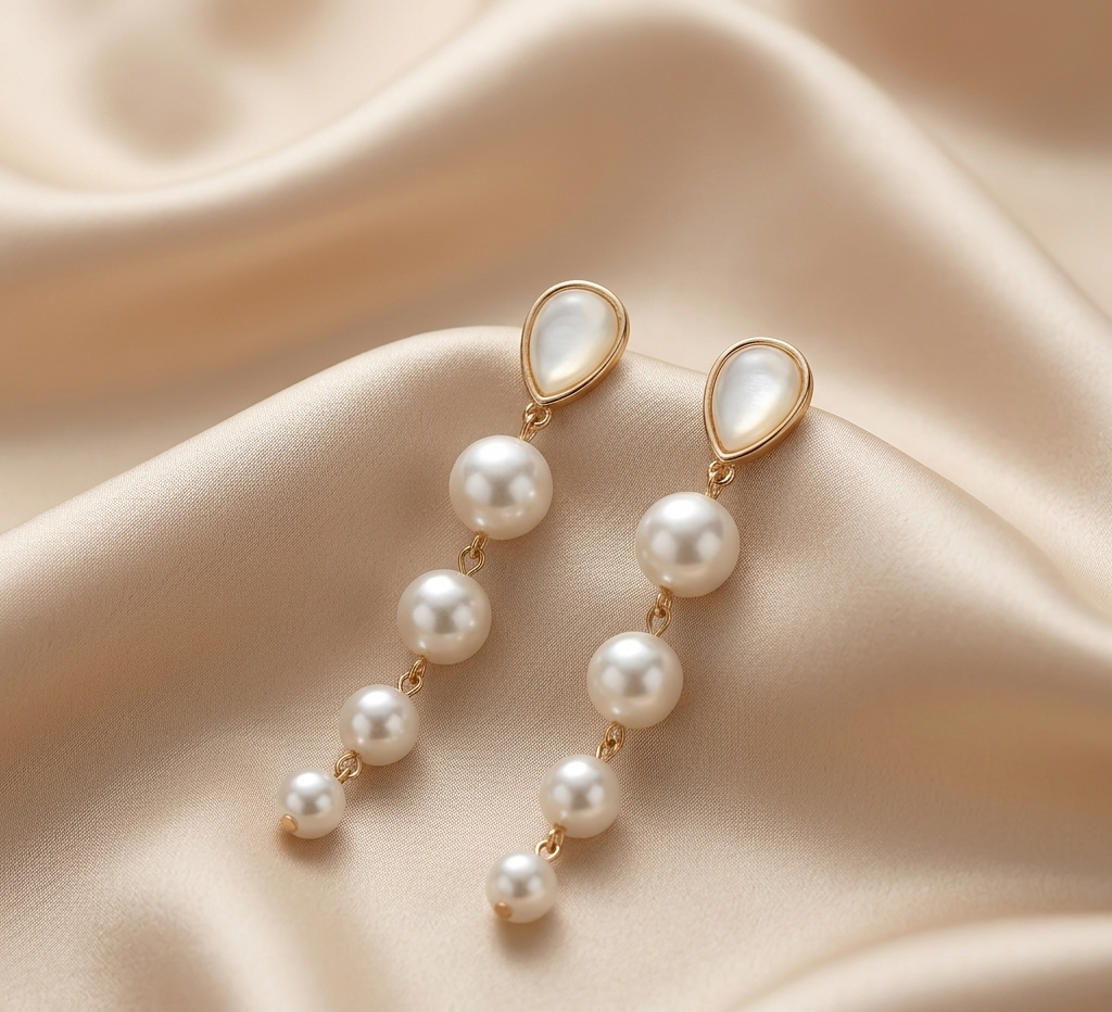 whispering pearls earings