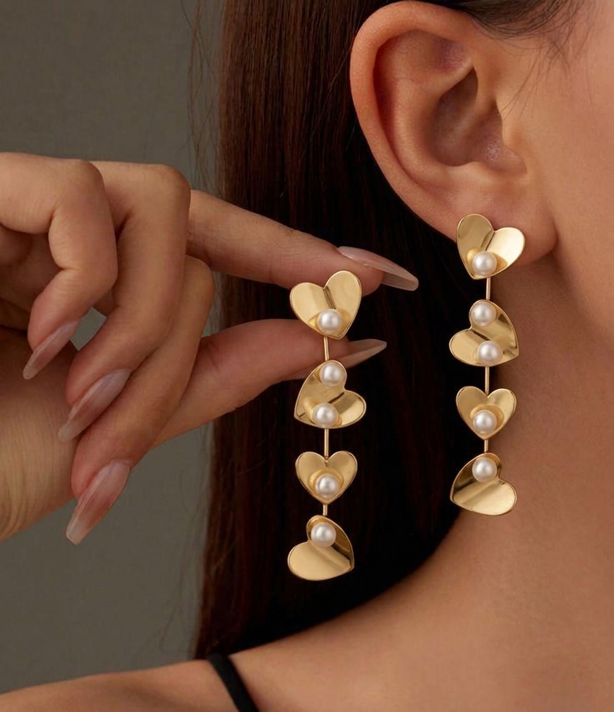 Divine Love Pearls earings
