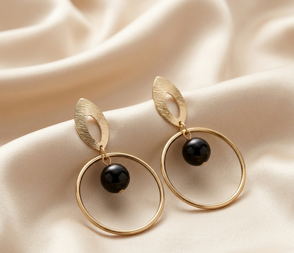 The midnight hoops earings