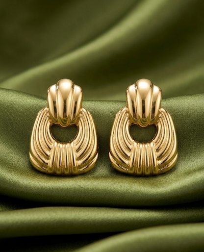 Sculptural Gold Texture Drops