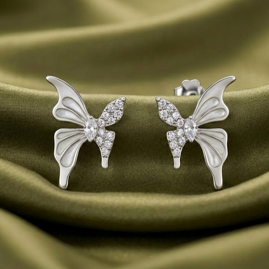 crystal wings studs