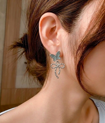 flutter and tie earings