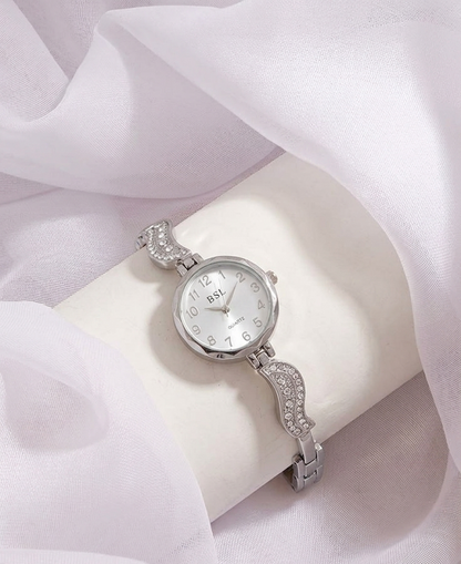 silver design watch