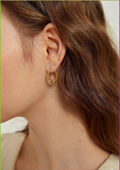 radiant dot hoops