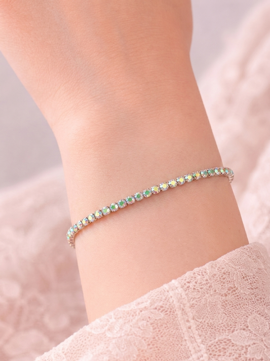 tennis bracelet ( silver )