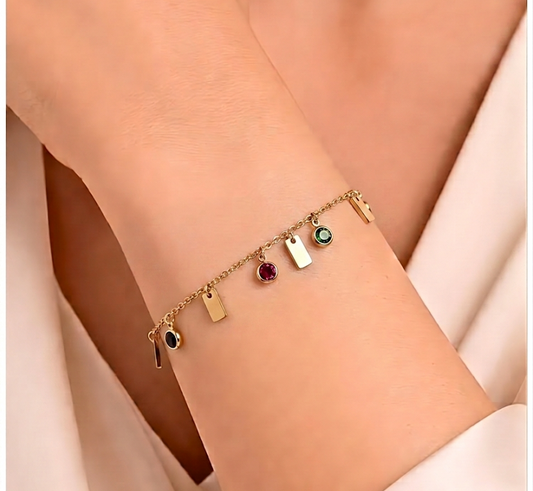 chroma bar charm necklace