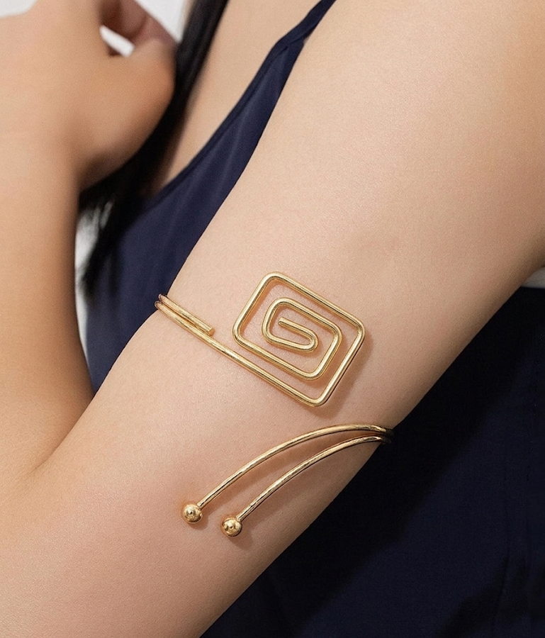 golden rectangular swirl