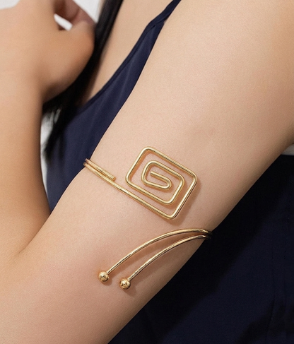 golden rectangular swirl