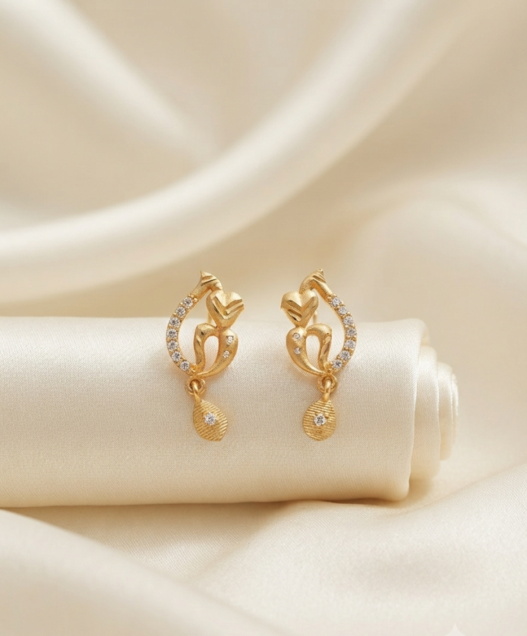 luminous gold teardrops