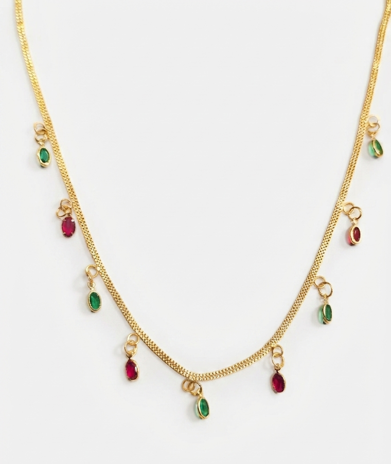 Crimson & Emerald Drop
