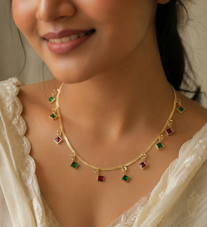 sparkle mosaic necklace